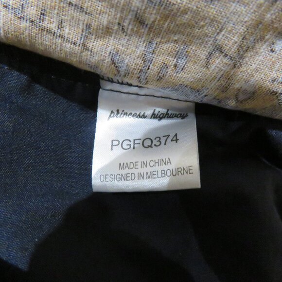 PRINCESS HIGHWAY X MODCLOTH Linen Blend Tiger Print Cropped Pull On Pants Size S - Picture 12 of 13